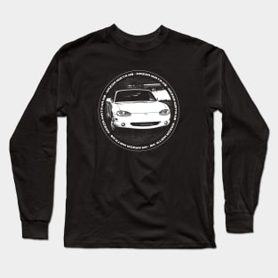 Mazda Miata MX-5 NB Black 'N White 4 (Black Version) Long Sleeve T-Shirt